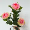 Flor Artificial de Camelia Flor de Rododendro Flor de Rosa Decoración de Mueble de TV Mesa de Comedor Decoración de Sala de Estar en Casa Decoración de Flor Artificial