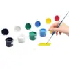 Tiras de Pintura Acrílica Impermeables al por Mayor Set de 12 Colores Pintura Artística para Estudiantes Colorear Muñeco de Yeso Producción de Tiras de Pintura