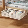 Prateleira de Armazenamento Sob a Cama Economia de Espaço para Dormitório Ferramenta de Organização para Beliche Cesta Suspensa Armário Sob a Mesa do Estudante Gaveta de Armazenamento