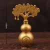 Árvore da Fortuna Ornamentos de Sorte para Virada Árvore da Fortuna Cabaça Ornamentos de Liga de Zinco Ornamentos de Liga para Virada Ornamentos Pequenos para Alívio de Estresse