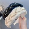 Aro de Pelo Trenzado Cadena Celebridad de Internet Interior de Franela Trenza de Organza Aro de Pelo Accesorios para el Cabello Chanel TikTok Ins