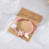 Pulsera de Conchas y Perlas Estilo Vacaciones de Playa Europeas y Americanas Transfronteriza, Pulsera Colorida de Piedras Mixtas Estilo Vacaciones para Mujeres