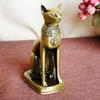 Nuevo producto, artesanía de aleación de metal, modelo chapado, adornos de gato egipcio, te amo, regalo de oficina, gato egipcio