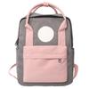 Mochila escolar para niños con logo estampado personalizado, mochila de procesamiento al por mayor para estudiantes de secundaria y primaria, mochila con estampado de contraste de color