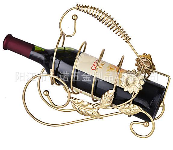 D-032E红酒瓶架,酒具，酒具,铁线架,不锈钢餐具,线材制