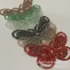 Pegatinas Transfronterizas de Nuevo Dibujo Animado con Patrón de Pedrería, Accesorios para Ropa, Pegatinas Decorativas de Mariposa con Pedrería para Manualidades DIY