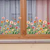 Pegatinas Decorativas para Ventanas de Vidrio Florales Transfronterizas, Calcomanías Estáticas Decorativas para Ventanas Estilo Bohemio, Pegatinas para Puertas de Vidrio con Arreglo de Escena