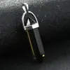 Amazon más vendido accesorios colgante bala columna hexagonal collar de cristal comercio exterior más vendido joyería al por mayor
