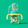Copo com canudo, formato de baleia, térmico, bico spray, para uso doméstico, copo de beber, copo de bebê, copo de água para crianças, adequado para jardim de infância