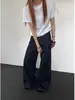 Nuevos Jeans Retro Americanos de Pierna Recta Suelta con Caída para Mujer cleanfit Pantalones Casuales de Pierna Ancha ins