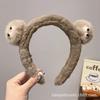 Otoño e Invierno Nuevo Diadema de Felpa de Oso Fresa para Lavar la Cara, Diadema de Presión para el Cabello, Linda Diadema, Accesorios para el Cabello de Oso Peludo para Mujer