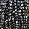 Olho de Diabo Contas Redondas Planas Contas Soltas Brincos DIY Colar Acessórios de Joias Fábrica Exportação Atacado Criativo DIY