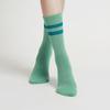 [Nuevo del fabricante] otoño e invierno Terry calcetines de yoga gruesos hasta la pantorrilla dos rayas calcetines de algodón antideslizantes comercio exterior transfronterizo superventas
