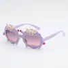 Nuevas Gafas de Sol Infantiles de Oveja de Dibujos Animados, Gafas de Sol Giratorias Anti-UV, Gafas de Sol Lindas con Lazo para Exteriores