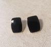 Aretes coreanos de alta gama rectangulares de personalidad retro colgantes de aceite aguja de plata S925 temperamento simple celebridad de internet aretes delgados modernos