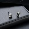 Aretes Irregulares en Forma de Estrella para Hombres, Aretes Sencillos de Circonita en Forma de Diamante para Mujeres, Aretes de Moda Estilo Ins para el Trabajo, Accesorios de Lujo Ligero