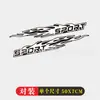 Soprt llama calcomanías para coche personalizadas reflectantes creativas decorativas para rayones de puerta de coche calcomanías para coche eléctrico motocicleta calcomanías