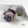 Cabezas de Flor Rosa Burbuja con Bordes Tostados Vintage Materiales y Accesorios de Decoración de Cabezas de Flor Artificiales con Bordes Quemados para Decoraciones de Pared de Flores en Salón de Bodas