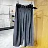 Moda Casual de Otoño 2026, Pantalones Holgados, Adelgazantes, de Pierna Ancha con Cinturón, Pantalones Rectos de Estilo Relajado y Perezoso para Mujer