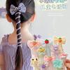 Anillo para el cabello con línea telefónica para niños, trenza de burbujas para niñas, cuerda para atar cola de caballo, nuevo estilo de tocado para niñas