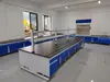 Estante de Reactivos de Aluminio y Vidrio de Laboratorio, Estante de Acero y Vidrio y Totalmente de Acero para Medicamentos, Estante de Almacenamiento de PP, Estante de Almacenamiento de Reactivos con Borde Totalmente de Madera