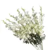 Flores artificiales blancas para decoración de escenas de boda, decoración del hogar, ramos artificiales, rosas, hortensias, gypsophila, venta al por mayor de flores artificiales