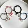 Pulsera de pareja melody coolomi un par para novia estuche pequeño de cuero pulsera de succión magnética para novias diadema femenina