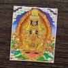 Pintura pintada à mão de Thangka da tela de vida passada e presente Zakilam Manjusri Mãe verde pintada à mão Thangka Pintura estilo étnico