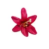 Cabeças de Flores de Lírio Mini Artificiais, Kit de Material de Flor para Grampo de Cabelo DIY de Orquídea, Acessórios para Presente Atacado