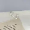 Pendientes Tipo C de Celebridad de Internet Retro Europeos y Americanos Mismo Estilo con Circonita Chapados en Oro Pendientes para Mujer Pendientes Nobles Elegantes Elegantes Pendientes Pendientes