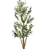 Adornos de Piso de Árbol de Olivo Simulado Nuevos Transfronterizos Decoración del Hogar Planta Verde Simulado Árbol de Olivo Simulado Desmontaje y Montaje
