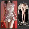 Vestido Curto Vintage Cheongsam Bordado Renda Vazada Sexy Costas Nuas Estilo Antigo Alça Uniforme Puro Desejo