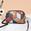 [Bolsa para Mujer Shichen] Nuevo Color 2026, Bolso Acolchado de Bloques de Color con Doble Cremallera para Cámara, Bolso Cruzado Casual para Teléfono Móvil para Personas de Mediana Edad