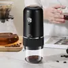 Moedor de café elétrico silencioso para uso doméstico, pequeno moedor de grãos de café, moedor de grãos de café na hora, núcleo de moagem de cerâmica, recarregável e portátil