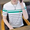 Fabricante Original Camiseta de Verano para Jóvenes y Adultos Lino Helado Alta Elasticidad Transpirable Camiseta de Manga Corta para Hombre Versión de Hong Kong Top Interior de Media Manga