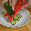 Faca Reta de Aço Inoxidável Yujie Faca de Descascar Mini Cortador de Legumes Ralador Multifuncional Ralando Fatiando Moendo