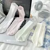 Calcetines Estilo Ballet para Mujer, Verano Delgados de Media Caña de Malla Transpirables Calcetines Holgados Jk, Calcetines Dulces de Color Crema para Niña