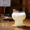 Copa de cóctel transparente de borosilicato alto con forma de calabaza, copa Haibo, vaso de vidrio resistente a altas temperaturas, vaso para bebidas, vaso para jugo, vaso para bebidas frías