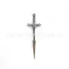 F136 Liga de Titânio Espada Sagrada Piercing de Lóbulo da Orelha Rosca Interna Zircônia Joias para Piercing Joias para Piercing Corporal