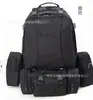 Mochila Multifuncional Combinada de 55L Bolsa Táctica de Montañismo Deportes de Ciclismo Exterior Hombro Campo Impermeable Exterior