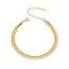 Misterio y Elegancia: Pulsera de Doble Capa con Cadena de Acero Inoxidable de Hoja de Estilo Minimalista y Cadena de Perlas de Arroz, Chapado en Oro PVD, No se Desvanece, en Stock