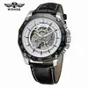 Winner Mostrador Grande Estilo Europeu e Americano Moda Masculina Casual Mecânico Oco Automático Aço