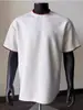 Camiseta de Algodão Puro Bordada com Renda Manga Curta Verão Solta Manga Três Quartos 2024 Nova Tendência Celebridade da Internet Ins Simples