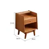Gabinete de noche de madera maciza para dormitorio Mesa de noche pequeña Gabinete pequeño moderno para el hogar Gabinete de almacenamiento Estante de almacenamiento de noche