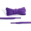 Cordones Planos de Doble Capa Kurojin de Color Sólido en Poliéster-Algodón de 0.8 cm, Duraderos y Adecuados para Zapatos Casuales, Zapatos Deportivos y Tenis, Personalización