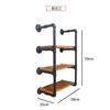 Montaje de pared de tablilla de viento industrial, decoración de pared retro de hierro forjado, estante creativo de tubería de agua, estante para tienda de ropa, tienda de té con leche