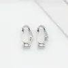 Convertidor de Pasador de Oreja a Clip de Oreja Color Cobre Chapado en Oro de 18 Quilates, Forma de U, Tornillo Ajustable, Accesorios para Aretes DIY