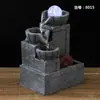 Fornecimento Transfronteiriço de Novos Ornamentos de Fontes de Água para Desktop, Artesanato de Roda de Feng Shui para Aquário, Decoração de Casa Presentes de Inauguração