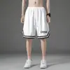 Pantalones Cortos Deportivos de Verano Finos para Hombre, Corte Holgado, Secado Rápido, de Seda Helada, Casuales hasta la Rodilla, Pantalones Cortos de Baloncesto