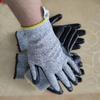 Guantes protectores anticorte de 5 dedos, HPPE, nitrilo, PU, anticorte, antipunzón, resistentes al desgaste, para taller de fábrica de corte de pescado y verduras